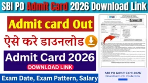 SBI PO Admit Card 2026 Download Link